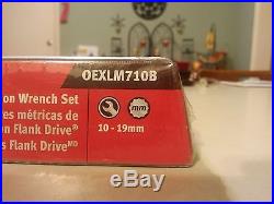 SNAP ON Metric Wrench set Flank dr. OEXlM710B. Brand New Sealed 10-19 mm