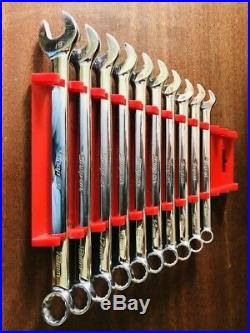 SNAP-ON OEXM 10 PIECE METRIC COMBINATION WRENCH SET! 10mm-19mm Bluepoint Holder
