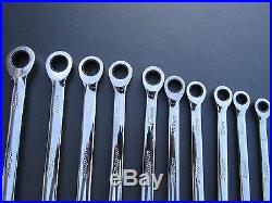 SNAP-ON OEXRM710 10-PC METRIC RATCHETING BOX / WRENCH SET 12 PT. OEXRM10 TO 19