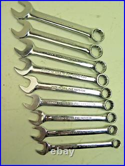 SNAP ON SOEXM710 10MM 19MM SOEXM10 SOEXM19 METRIC WRENCH SET 10 Piece Wrench