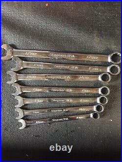 SNAP-ON TOOLS 7 PIECE METRIC QUICK WRENCHS Read Description Please