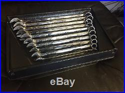 SNAP ON TOOLS METRIC COMBINATION SPANNER WRENCH SET 10-19mm FLANK DRIVE PLUS +
