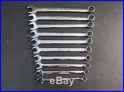 SNAP ON TOOLS METRIC COMBINATION WRENCH SET SOEXM710 10-19mm FLANK DRIVE PLUS