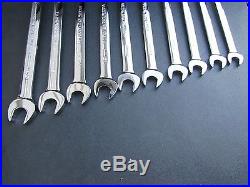 SNAP ON TOOLS METRIC COMBINATION WRENCH SET SOEXM710 10-19mm FLANK DRIVE PLUS