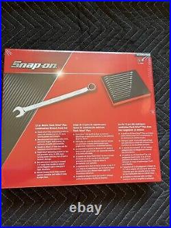 SNAP ON TOOLS USA 13Pc Metric Combination Wrench Set In RED Foam 7mm-19mm