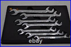 SNAP ON Tools 4 Way Angle Head Metric Open End Wrench Set 10mm 17mm