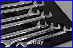 SNAP ON Tools 4 Way Angle Head Metric Open End Wrench Set 10mm 17mm
