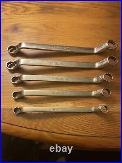 SNAP On Tools METRIC DEEP OFFSET BOX END 5 PC WRENCH SET 10-19mm