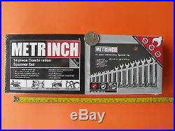 SPANNER COMBINATION WRENCH SET METRINCH 14pce met 8-23mm a/f 5/16 7/8 + BSW