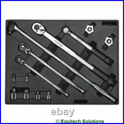 Sealey TBT32 Tool Chest Tray Ratchet Torque Wrench Breaker Bar & Socket Adaptor