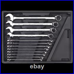 Sealey TBT37 12pce Large Combination Spanner Set 20 to 32mm in Storage Tray