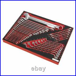 Sealey TBTP03 Tool Tray with Spanner Set 35pc