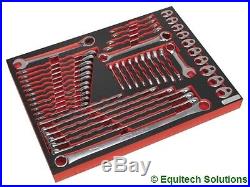 Sealey TBTP11 Tool Chest Tray Spanner Wrench Set Metric Stubby Ratchet 44 Piece