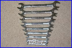 Sears Craftsman 9 Piece Combo Open End Wrench Set Metric Made In USA New 94293