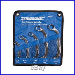 Silverline Obstruction Spanner Set 5pce 8-22mm Mechanic Tools 945235