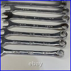 Sk Fully Polished Metric Combination Wrench Set USA 12 Point 10 Piece