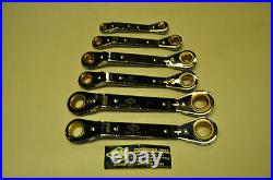 Sk Hand Tool Metric Offset Ratcheting Box End Wrench Set 6 Piece 7MM to 18MM