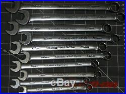 Snap On 10Pc Metric Combination Wrench Set 9 Flank Drive Plus 10MM 19MM Dr 12Pt