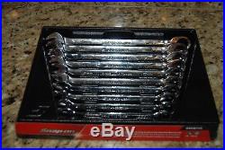Snap On 10 Pc Metric Ratcheting Wrench Set 10 19 mm OXRM710