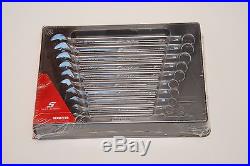 Snap On 10-Piece Metric Flank Drive 12 Point Combination Wrench Set OEXM710B NEW