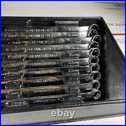 Snap On 10pc 12-Point Metric Combination Wrench Set 10-19mm OEXM710B New