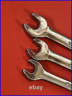 Snap-On 12-Point Metric Flank Drive Combination Wrench Set SOEXM710B 13-pc 8-19