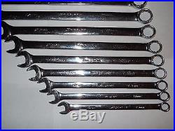 Snap On 12 Pts Long Metric Combination Wrench 10 Pcs Set OEXLM SET