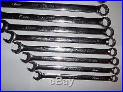 Snap On 12 Pts Long Metric Combination Wrench 10 Pcs Set OEXLM SET