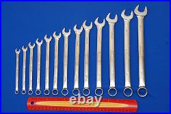 Snap-On 13 Pc Red Foam Flank Drive Plus Metric Combination Wrench Set 7mm-19mm