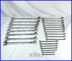 Snap On 25 Piece 12 Point Metric Combination Wrench Set 32mm 6mm OEXM
