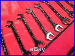 Snap On 4 Way Angle Wrench Set Metric 14 Pc VSM814 Excellent