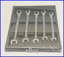 Snap On 5-Piece Metric Open End And Flare Nut Wrench Set 10-14mm. RXSM605B. New