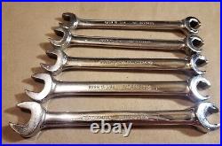 Snap On 5-pc 6-Point Metric Open-End/ Flare Nut Wrench Set 10mm-14mm