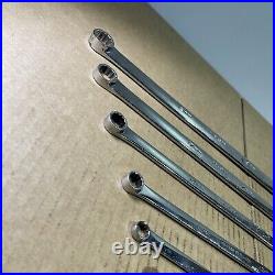 Snap On 5pc 12-Point Ratcheting Metric Box Wrench Set 10,12,14,17,19mm