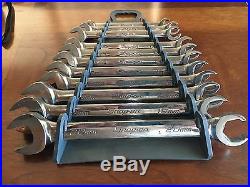 Snap On 6-Point METRIC Open End/Flare Nut (Line Wrench)Wrench Set