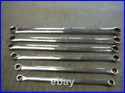 Snap On 6 pc long high performance zero deg offset boxed wrench lot series t02
