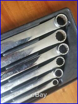 Snap On 6pc 12 Point Metric Flank Drive 0 Offset Double Box Wrench Set XDHFM606