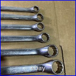 Snap On 6pc 12-Point Metric Offset Box Wrench Set 10-19mm XBM605