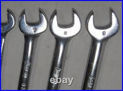 Snap-On 7pc Short 6pt Metric Combination Wrench Set 4mm to 9mm Hardly Used