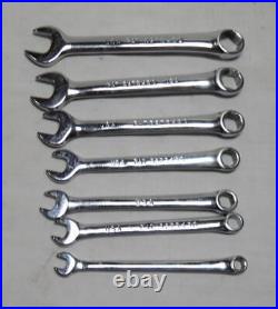 Snap-On 7pc Short 6pt Metric Combination Wrench Set 4mm to 9mm Hardly Used