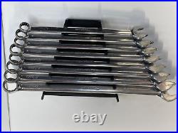 Snap On 8 Piece Metric Extra Long Flank Drive Plus Wrench Spanner Set 10-19mm