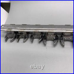 Snap-On 9 Pc 3/8 Dr Metric 10mm-13mm & 15mm-18mm Open-End Crowfoot Wrench Set