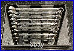 Snap-On 9 pc Metric Flank Ratcheting Combination Wrench Set