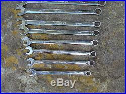 Snap On Combination Wrench Set Long Metric 10 pc 12 pt Flank Drive # OEXLM710B
