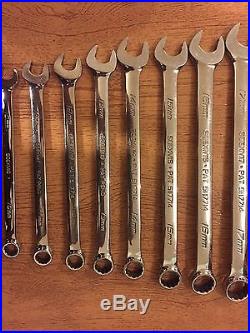 Snap On Flank Drive Plus Metric Wrench Set 10mm-20mm Soexm, 11 Pieces