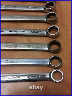 Snap On Metric Short Combination 10pc Wrench Set OEXM 10-19mm