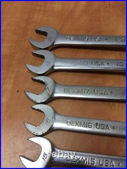 Snap On Metric Short Combination 10pc Wrench Set OEXM 10-19mm