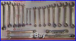 Snap-On Metric Wrench Sets Flare Nut Combination Box 19 Piece