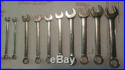 Snap-On Metric Wrench Sets Flare Nut Combination Box 19 Piece