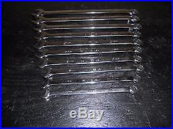 Snap-On OEXLM741B 10pc 12pt Long Metric Combo Wrench Set Great Cond (Dspl Case)